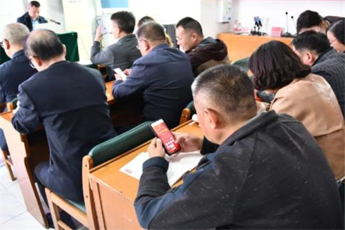 桓台县教育和体育局开展“学习强国”线下宣传推广活动